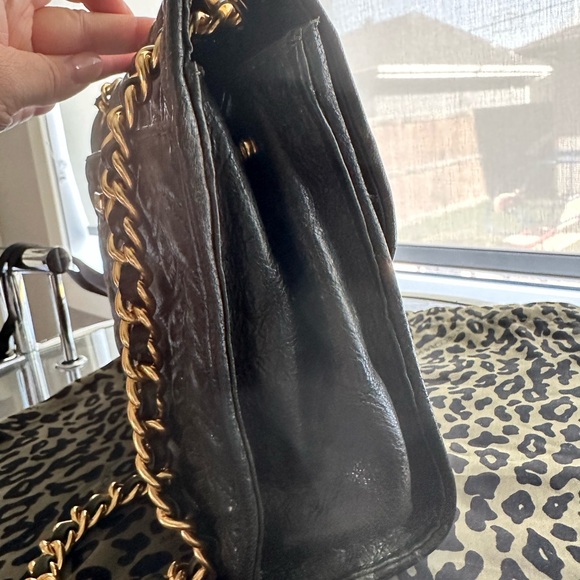 Rebecca Minkoff Green quilted handbag with gold chains - Picture 4 of 13